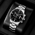 The Executive Watch — Black/Silver