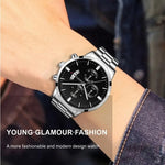 The Executive Watch — Black/Silver