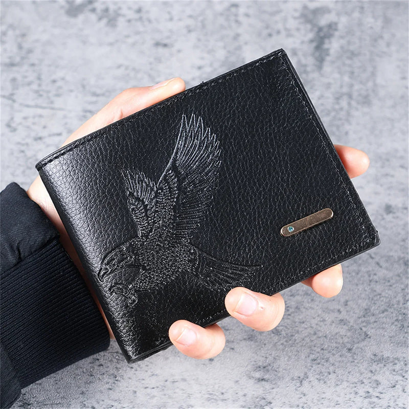 Sleek Eagle-Pattern Wallet