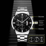 The Executive Watch — Black/Silver