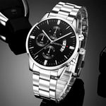 The Executive Watch — Black/Silver
