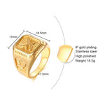Majestic Eagle Gold Ring