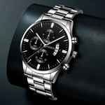The Executive Watch — Black/Silver